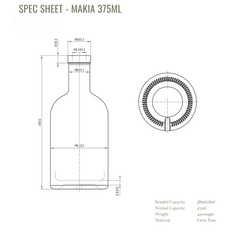 MAKIA GLASS BOTTLE