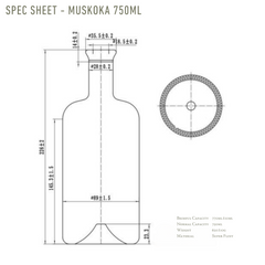 MUSKOKA GLASS BOTTLE