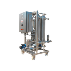 POLYMER MICROFILTRATION WITH INTEGRATED C.I.P.