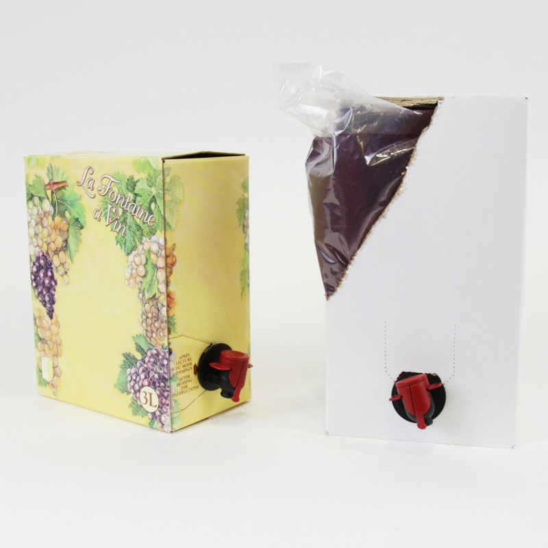 WINE CARTONS - SIZE: 4 LITRE SQUARE- WHITE